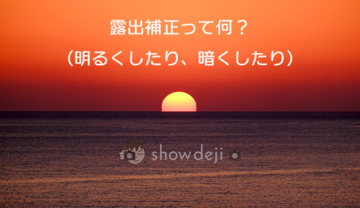 露出補正ってなに？ 初心者向け カメラ・写真入門：（明るくしたり、暗くしたり）